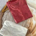 Libas Women Abstract Printed Cotton Straight Kurta Set With Dupatta